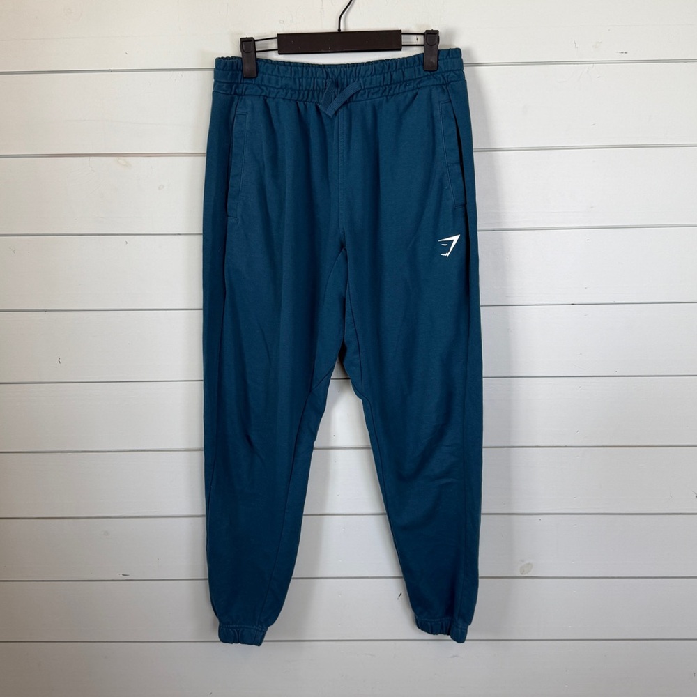 Gymshark sweatpant joggers teal blue women's size small
